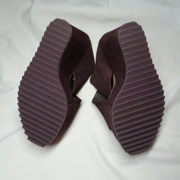 Pedro Garcia Espana Sueded Platform Wedge Sandals Shoes - Picture 7 of 13